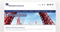 Desktop Screenshot of newguardcoatings.com