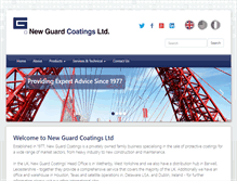 Tablet Screenshot of newguardcoatings.com